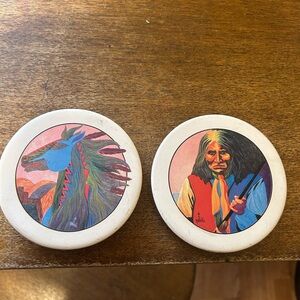 Native American Art Coasters - Set of 2